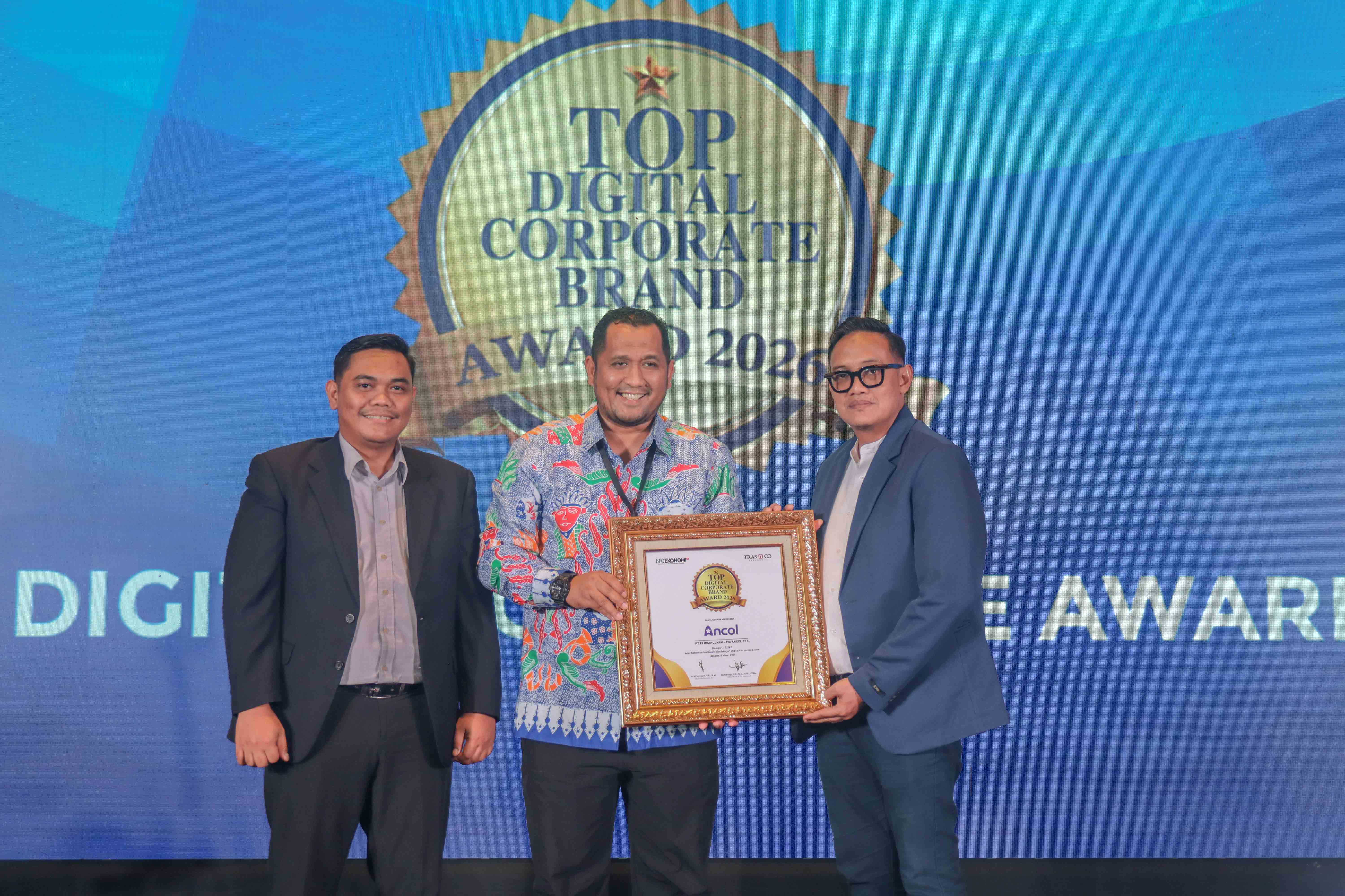 PT Pembangunan Jaya Ancol Tbk menerima Penghargaan  TOP Digital Corporate Brand Award 2026.